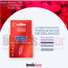 DUREX SENSITIVO DELGADO CONDONES TIENDAS AMOR